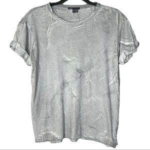 Vince grey printed cotton tee Shirt